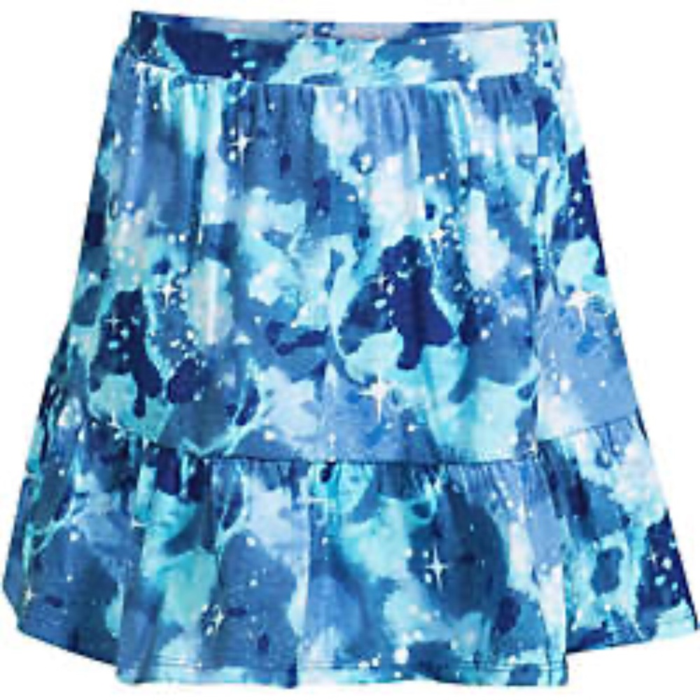 Lands' End Girls Tiered Skort